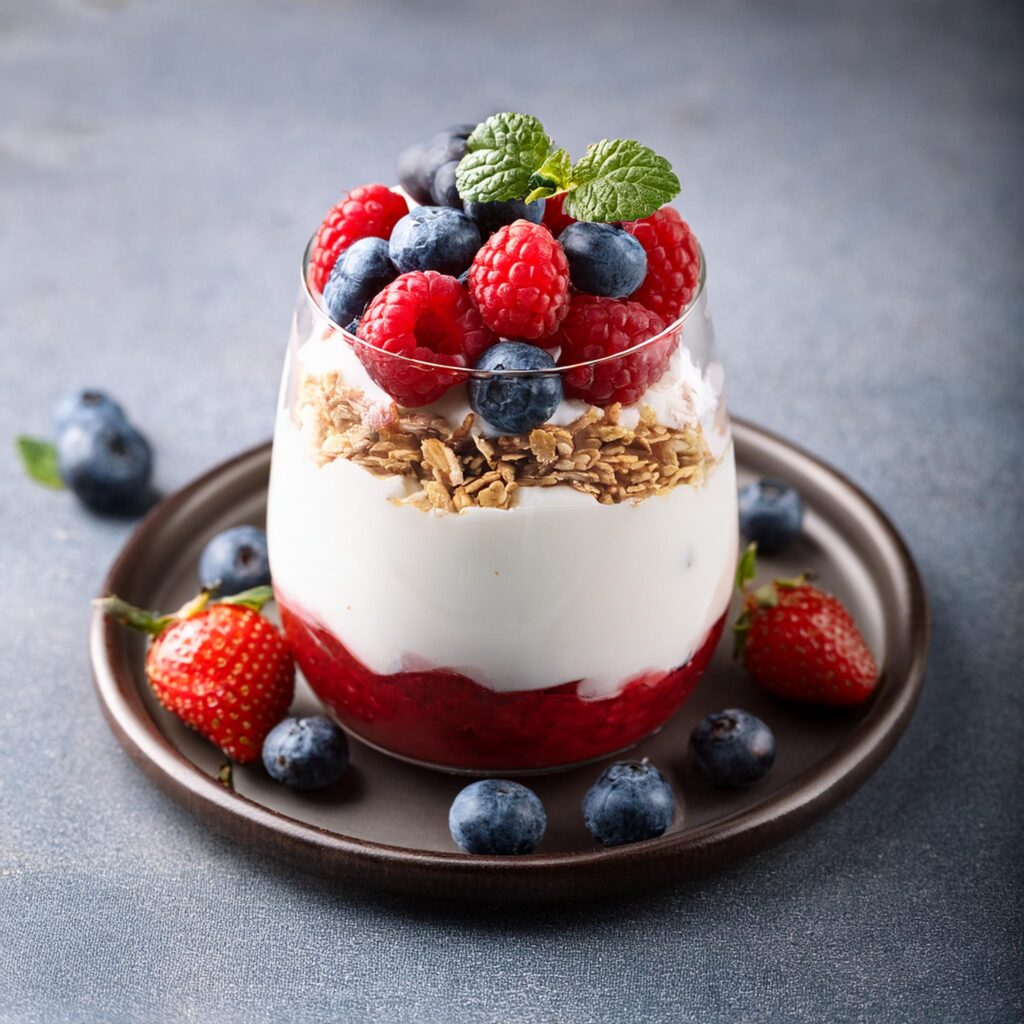 Greek Yogurt and Berry Parfait