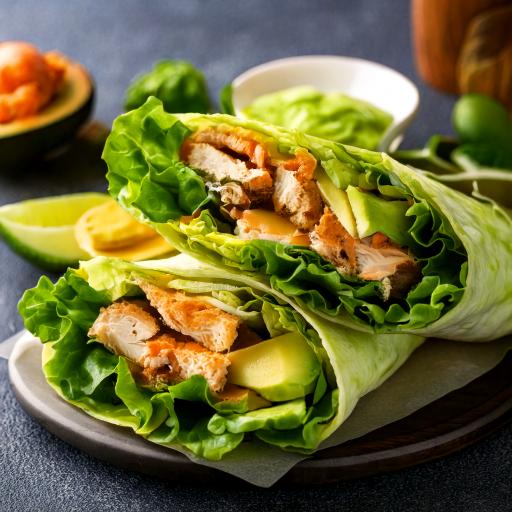 Chicken-and-Avocado-Lettuce-Wraps