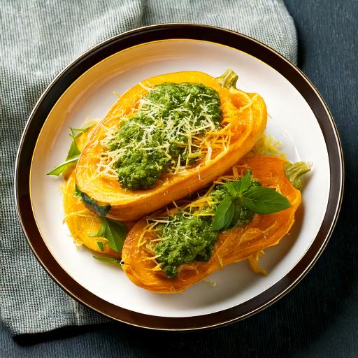 Spaghetti-Squash-with-Pesto