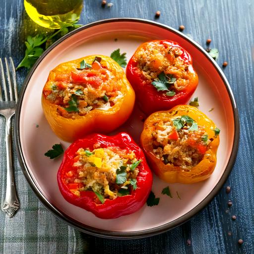 Mediterranean-Stuffed-Bell-Peppers