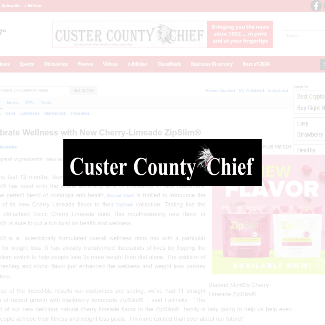 Cherry Limeade ZipSlim® Featured in Custer County Chief: A Delicious ...