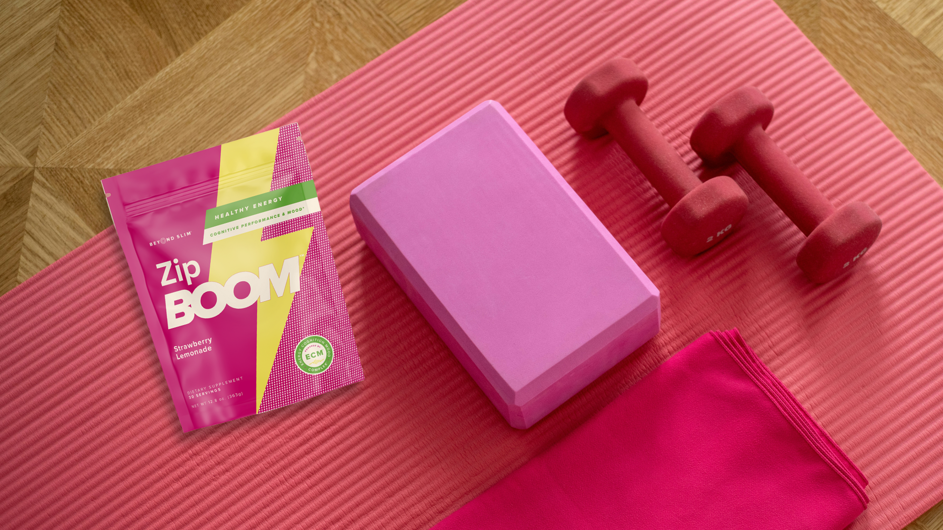 Strawberry Lemonade ZipBOOM™: Energy, Focus & Wellness in One